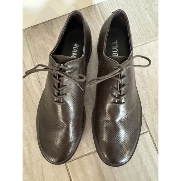 NO BULL DRESS SHOES MENS 11.5 WOMENS 13 BROWN LEATHER $199 - Picture 4 of 9